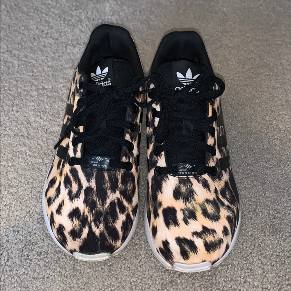 Adidas Leopard Torsion Sneakers